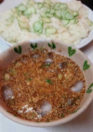 冷汁そうめん(血管ダイエット1150)-レシピのメイン写真