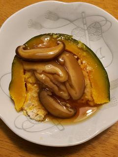 かぼちゃの肉詰めあんかけ-レシピのメイン写真