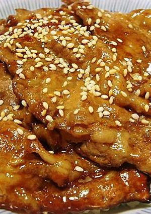 中華味噌味の豚丼-レシピのメイン写真