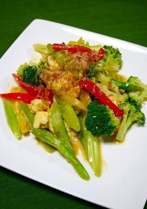 レンジで簡単！作り置き野菜の卵和え-レシピのメイン写真