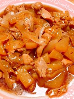 鶏肉と大根の甘辛煮♡-レシピのメイン写真