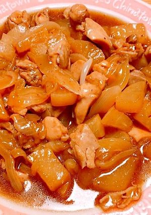 鶏肉と大根の甘辛煮♡-レシピのメイン写真