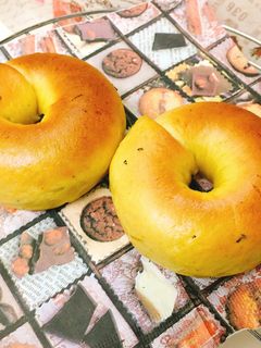 カボチャとクリームチーズのベーグル-レシピのメイン写真