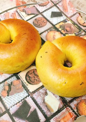 カボチャとクリームチーズのベーグル-レシピのメイン写真