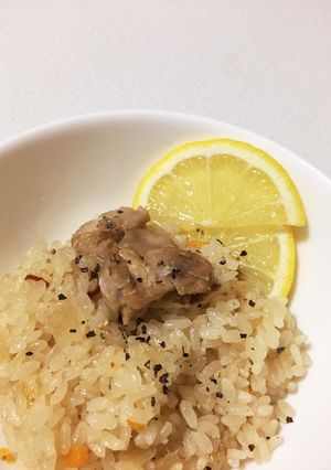 炊飯器で簡単☆鶏肉のレモンピラフ-レシピのメイン写真