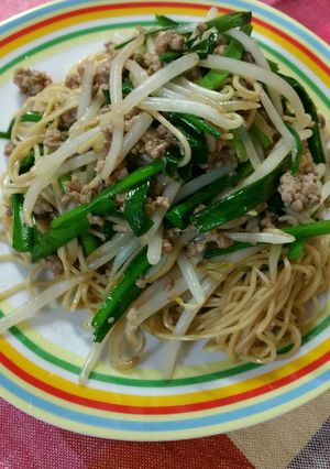 もやしとニラの香港風焼きそば-レシピのメイン写真