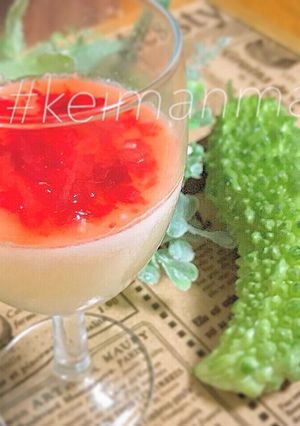 ゴーヤの実のせカルピスゼリー-レシピのメイン写真