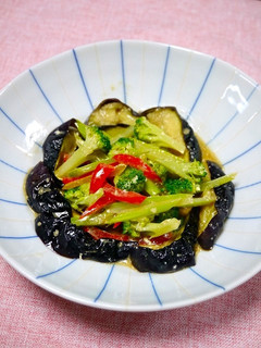 レンジで簡単!茄子と作り置き野菜サラダ-レシピのメイン写真