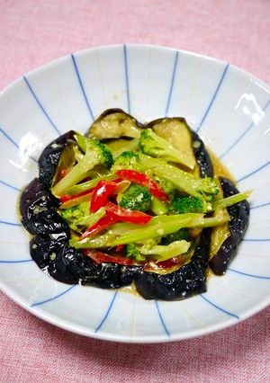 レンジで簡単！茄子と作り置き野菜サラダ-レシピのメイン写真