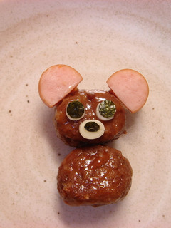 ミートボールのクマさん(キャラ弁おかず)-レシピのメイン写真