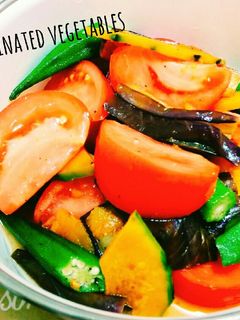 簡単☆焼き夏野菜の甘酸っぱいマリネ-レシピのメイン写真