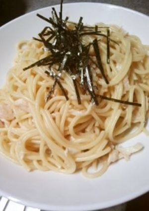 レトルトおかずで・鶏醤油バタースパゲティ-レシピのメイン写真