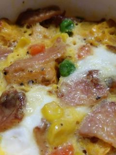 南瓜煮→ジャーマン南瓜☆レンジキッシュ風-レシピのメイン写真