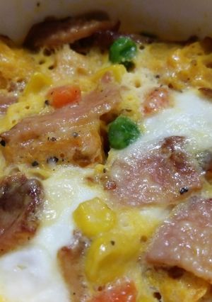 南瓜煮→ジャーマン南瓜☆レンジキッシュ風-レシピのメイン写真