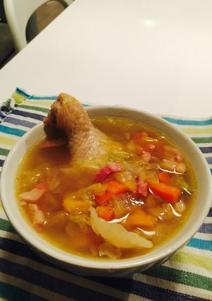 手羽元入り夏野菜スープ-レシピのメイン写真