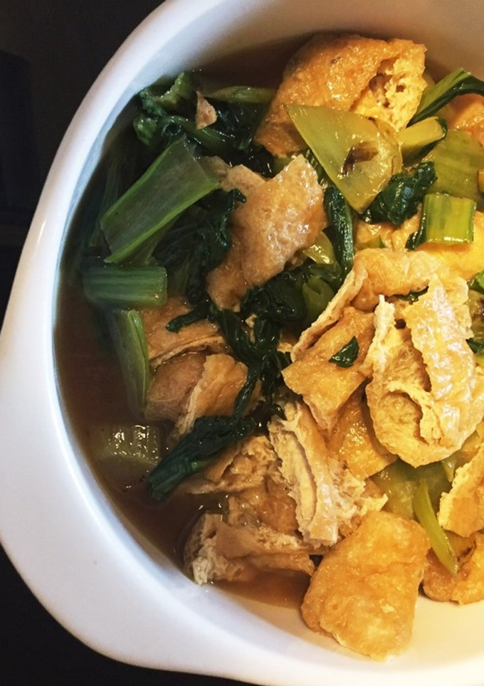 ちんげん菜と油揚げの煮浸し-レシピのメイン写真