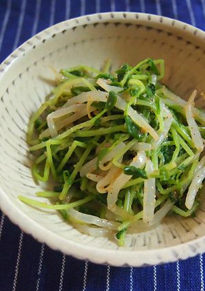 レンジで簡単！豆苗ともやしのナムル-レシピのメイン写真