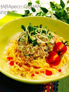 濃厚!オクラ納豆☆冷やしごま豆乳麺。-レシピのメイン写真