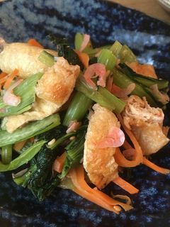小松菜と干しエビの和え物! 簡単!-レシピのメイン写真