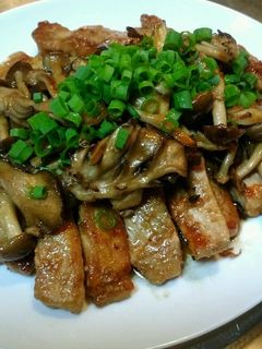 キノコたっぷりポークソテー-レシピのメイン写真