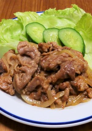 簡単！豚小間と玉ねぎのやわらか生姜焼き-レシピのメイン写真