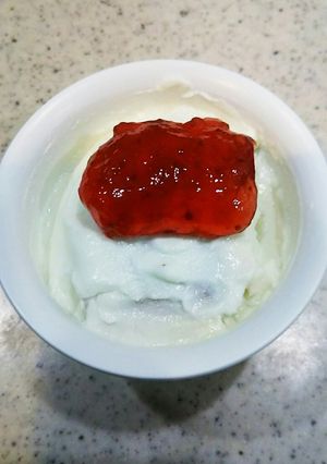 レアチーズケーキ風なデザート-レシピのメイン写真