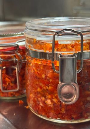 大量の唐辛子🌶️で本場中国式の辛味噌作り-レシピのメイン写真