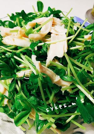覚書★豆苗と鶏ささみの塩レモンサラダ-レシピのメイン写真