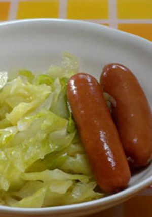朝食におすすめ　ウインナー＆キャベツ-レシピのメイン写真