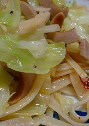 キャベツのペペロンチーノ-レシピのメイン写真