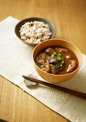 なすのアロマティックみそ汁-レシピのメイン写真