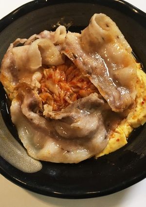 レンジで簡単＊スンドゥブチゲ風＊豚キムチ-レシピのメイン写真