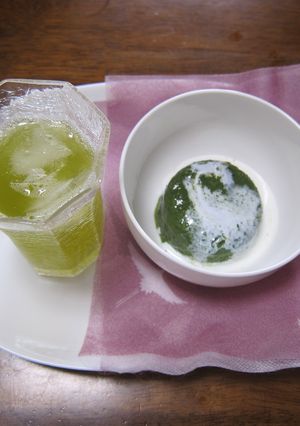水出し冷茶とお手軽茶葉ゼリー-レシピのメイン写真