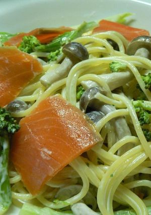 簡単☆スモークサーモンのクリームパスタ-レシピのメイン写真