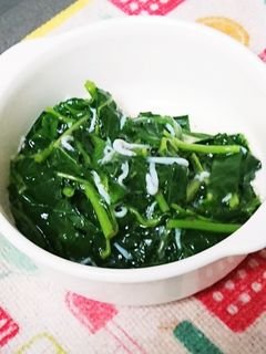 モロヘイヤとしらすのお浸し-レシピのメイン写真