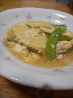 たけのこときぬさやの卵とじ-レシピのメイン写真
