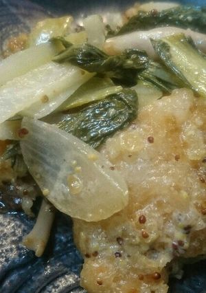 糖質制限♪鳥むね肉マスタード炒め-レシピのメイン写真