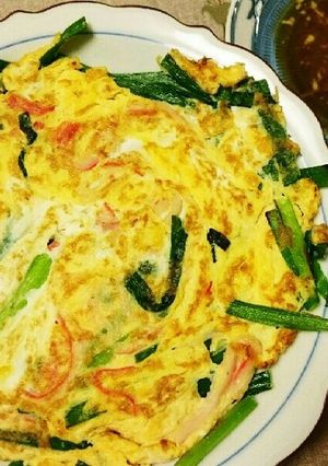ニラ玉(カニカマ入り)簡単時短♪-レシピのメイン写真