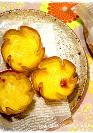 簡単■餃子の皮 de エッグタルト■-レシピのメイン写真