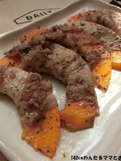 簡単★肉巻きカボチャのハーブミックス焼き-レシピのメイン写真