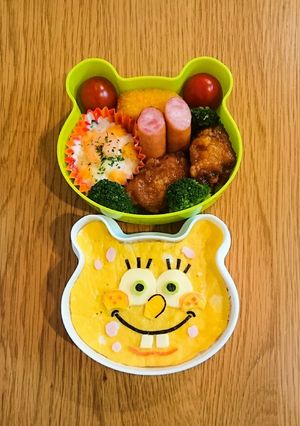 薄焼き卵 スポンジボブ 簡単 キャラ弁-レシピのメイン写真
