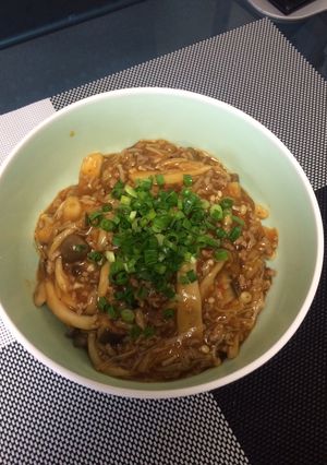 簡単!ご飯がススム麻婆キノコ-レシピのメイン写真