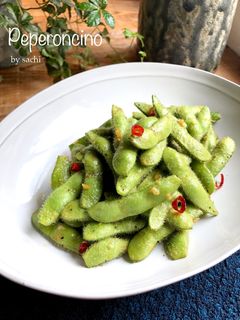 おつまみに!枝豆ペペロンチーノ♡-レシピのメイン写真