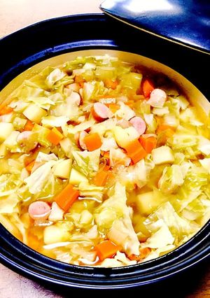 土鍋で作る基本の野菜スープ-レシピのメイン写真