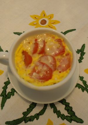 トマトとパルメザンチーズのオムレツ-レシピのメイン写真