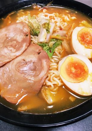 インスタントラーメンでひとりランチ-レシピのメイン写真