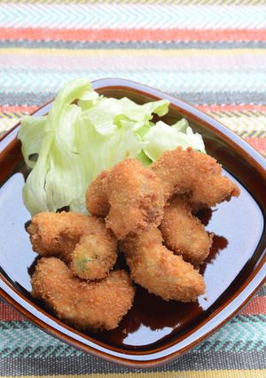 ゴーヤーの肉巻きフライ-レシピのメイン写真