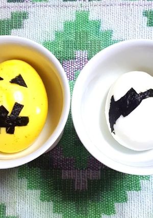ハロウィン卵-レシピのメイン写真