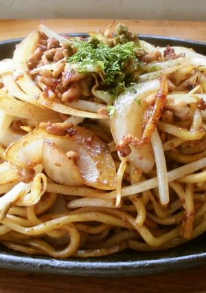 ひき肉の焼きそば♪熱々で！-レシピのメイン写真