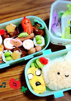 アドベンチャータイムキャラ弁/保存用-レシピのメイン写真